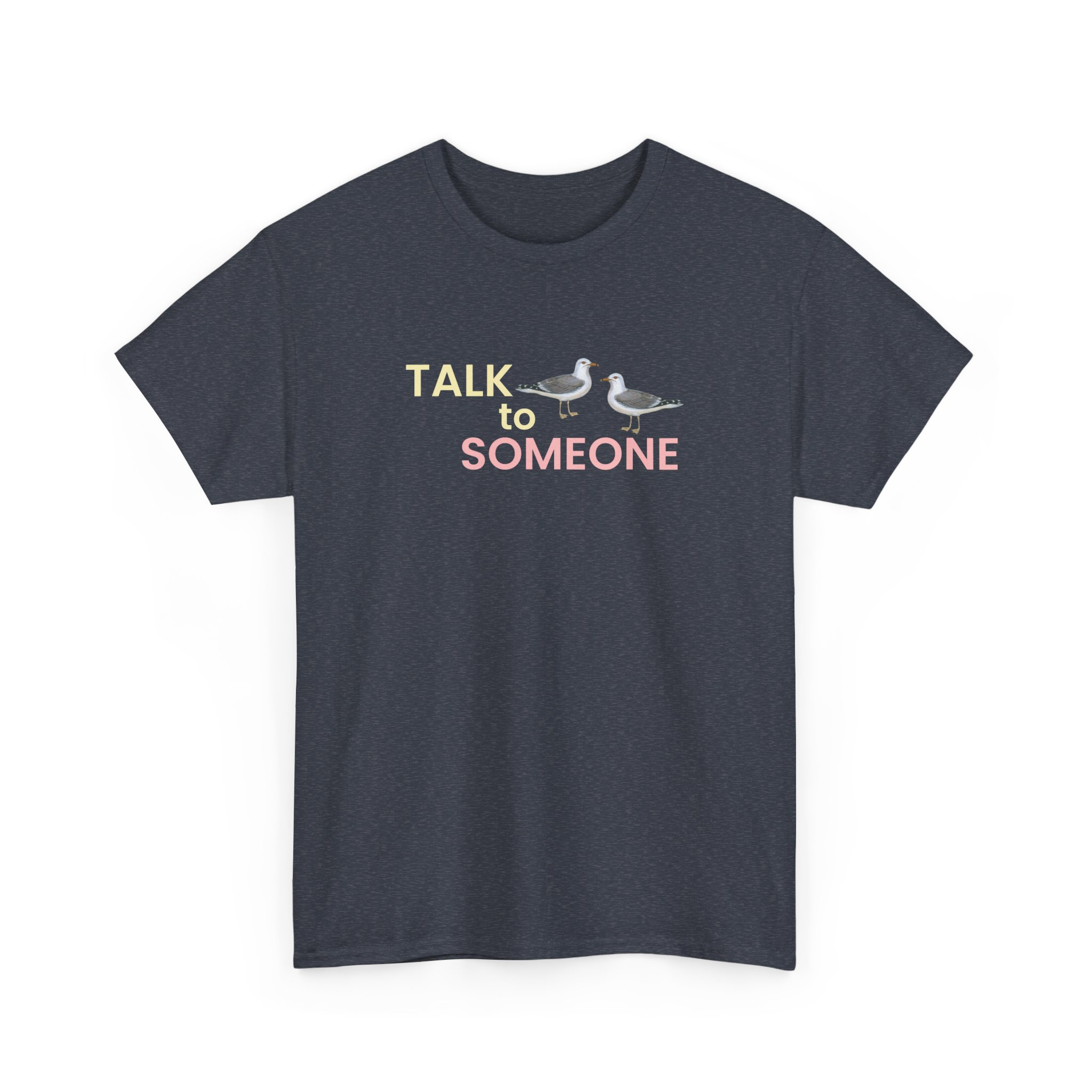 Talk To Someone Unisex Heavy Cotton Tee - Image 8