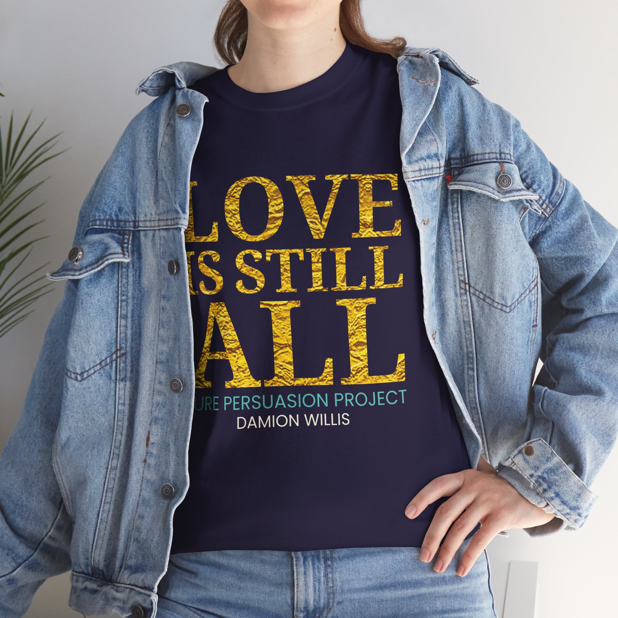Love Is Still All Unisex Heavy Cotton Tee - Image 15