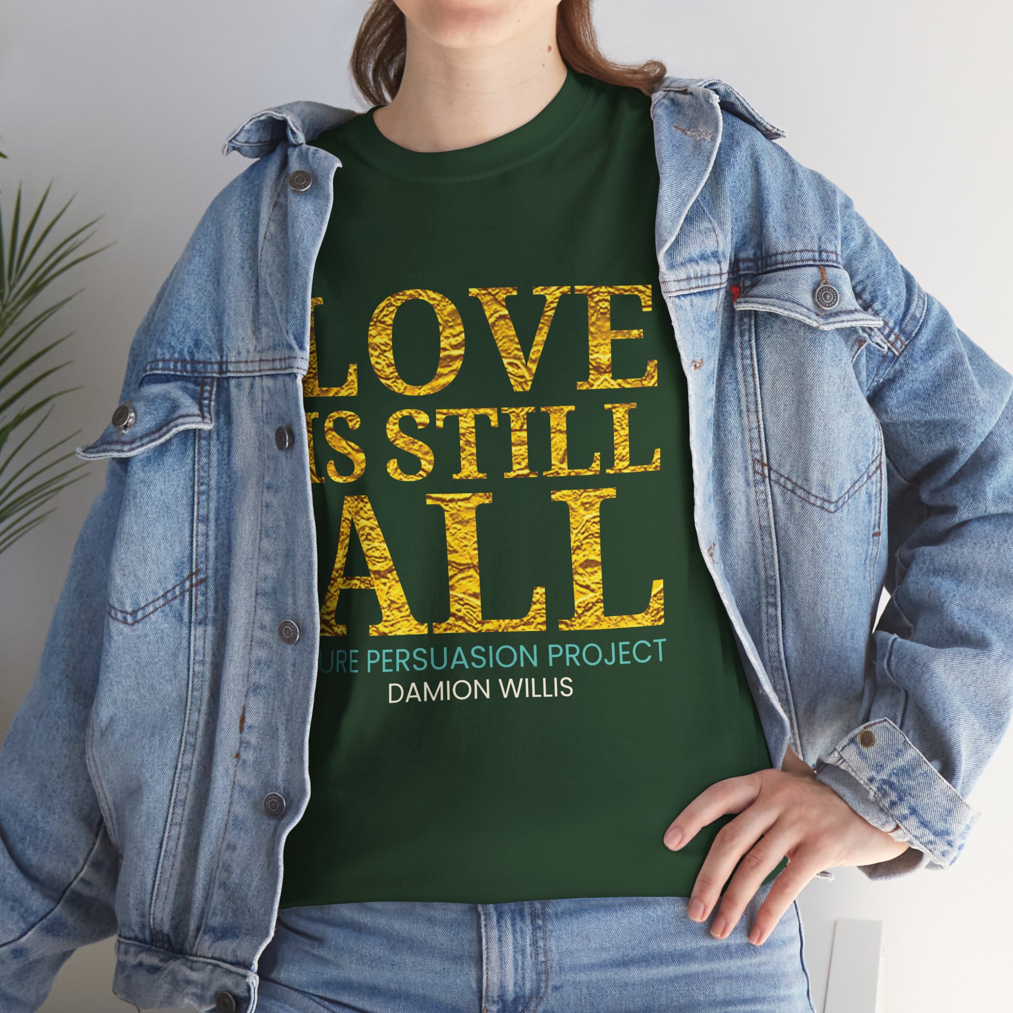 Love Is Still All Unisex Heavy Cotton Tee - Image 9