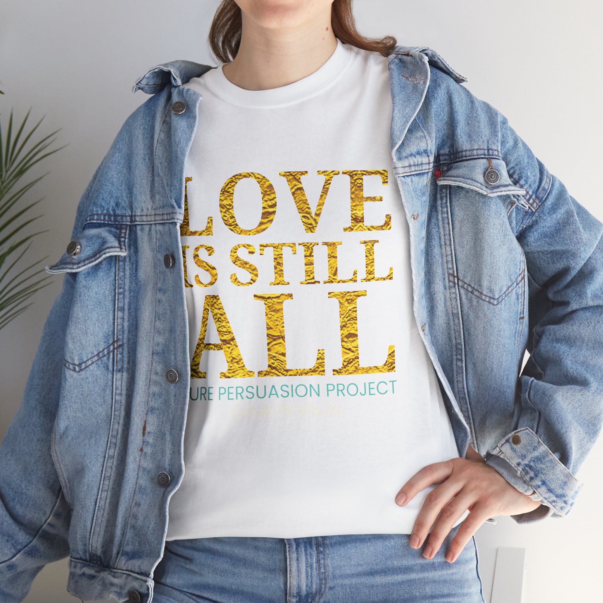 Love Is Still All Unisex Heavy Cotton Tee - Image 4
