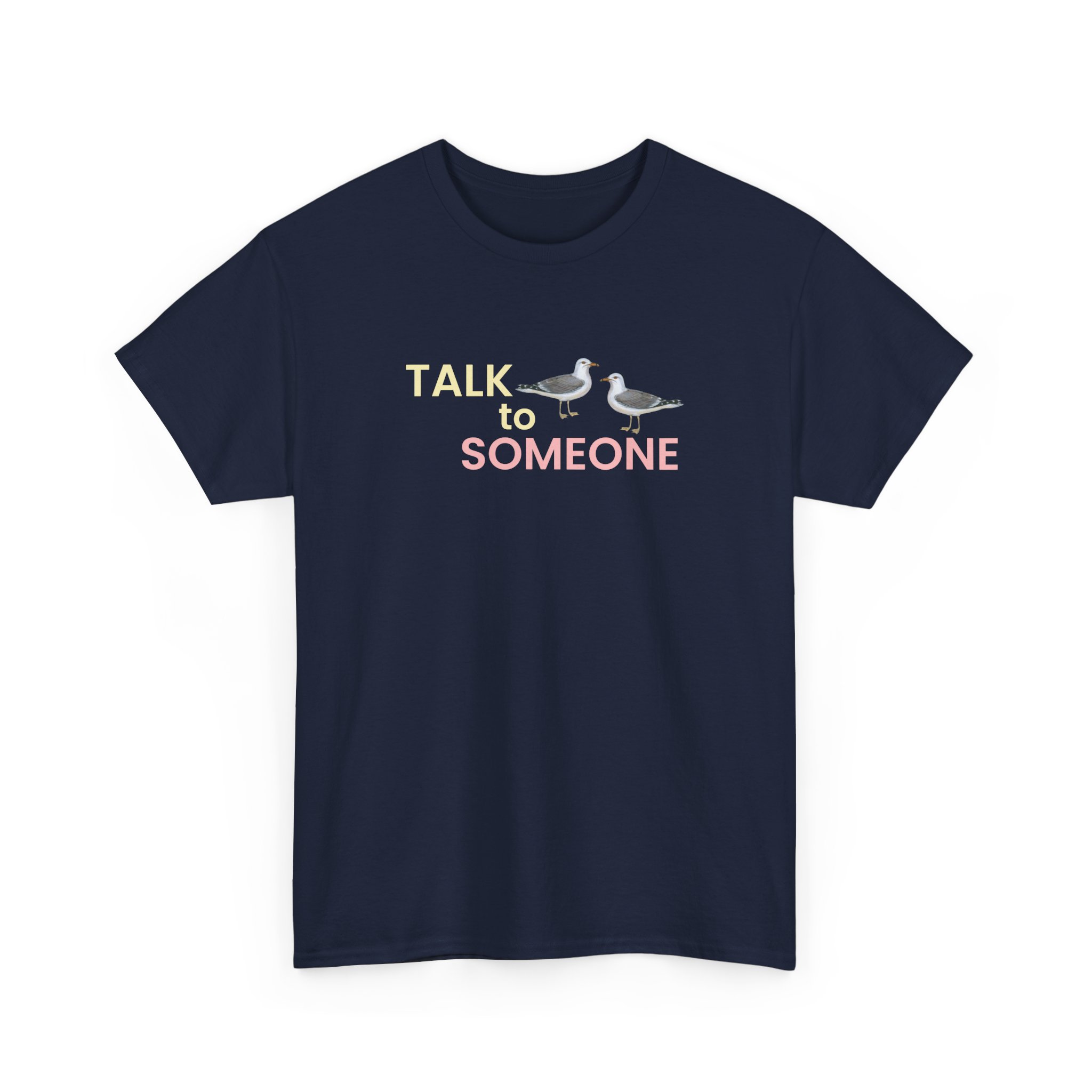 Talk To Someone Unisex Heavy Cotton Tee - Image 6