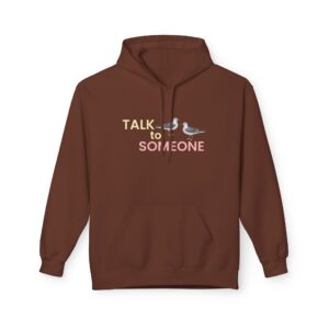 Talk To Someone Unisex Midweight Softstyle Fleece Hoodie