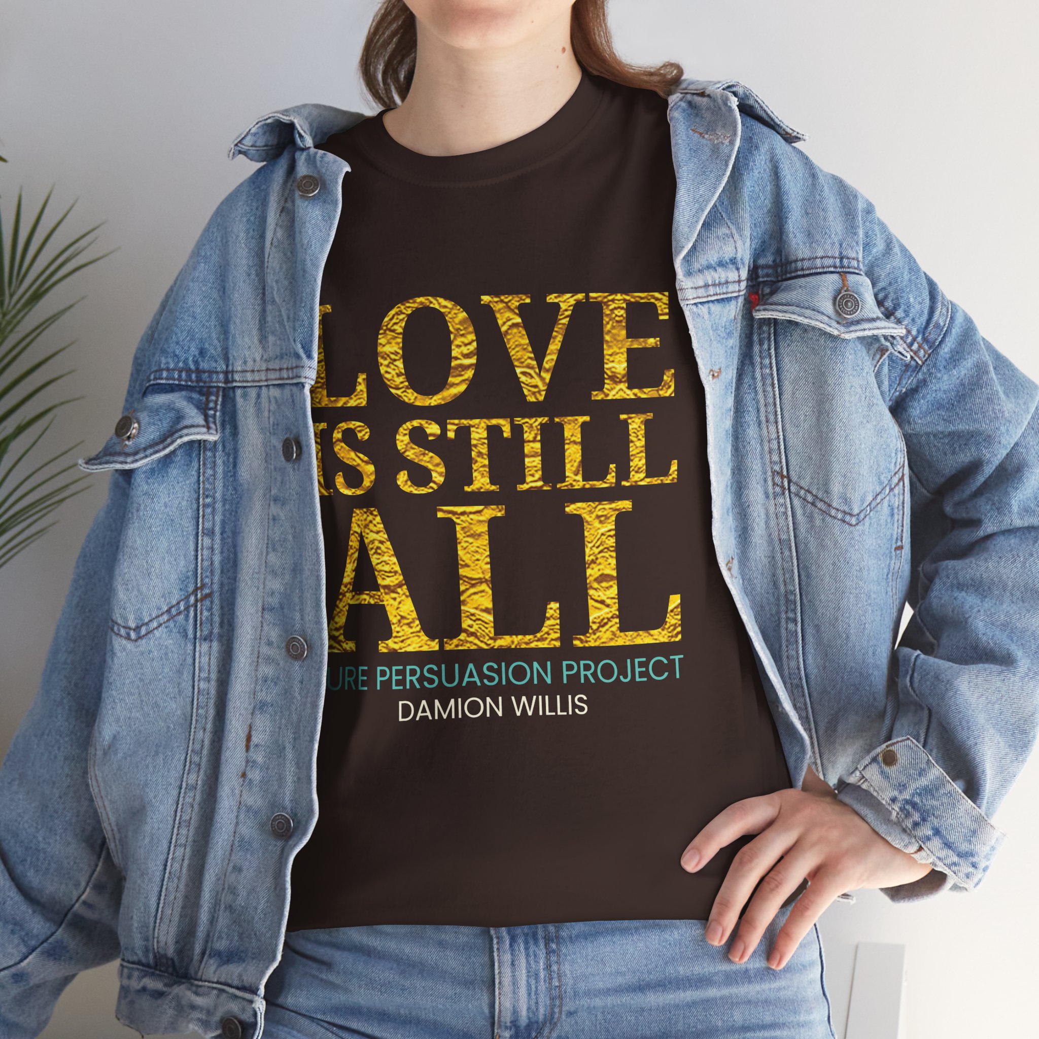 Love Is Still All Unisex Heavy Cotton Tee - Image 7